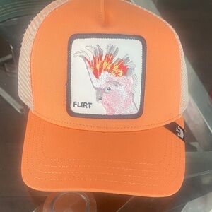 Goorin Bros Orange Kids Hat with Parrot Patch